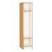 72" H One-Wide Single-Tier Locker without Doors - Shown w/ Light Oak finish